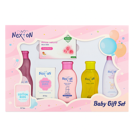 Nexton Baby Gift Set – Premium 6-in-1 Newborn Care Collection