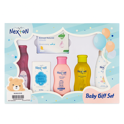 Nexton Baby Gift Set – Premium 6-in-1 Newborn Care Collection