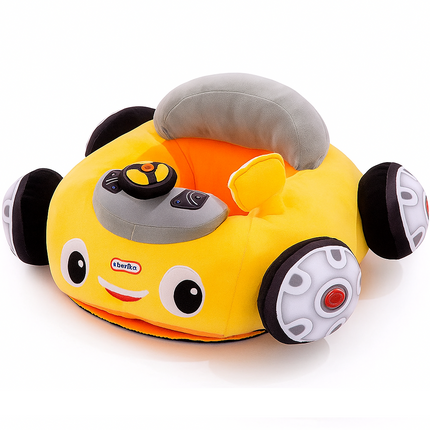 Baby Car Plush Support Seat – Soft and Fun Sitting Chair for Infants 🚗💛