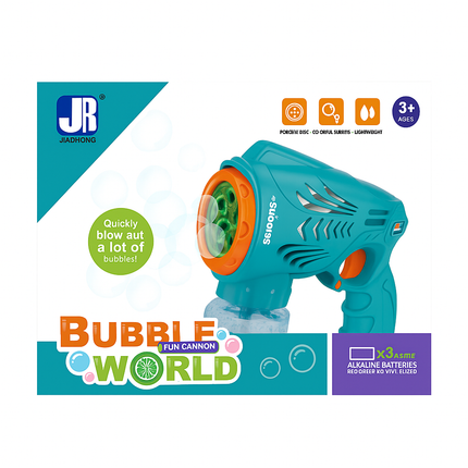Kids Bubble World Fun Cannon – Automatic Bubble Gun Toy (3+ Years)