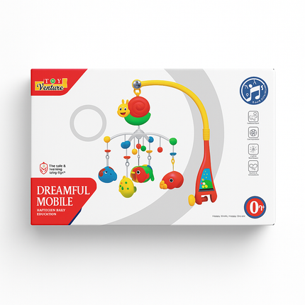Toy Venture Dreamful Musical Baby Crib Mobile | Colorful Hanging Toys