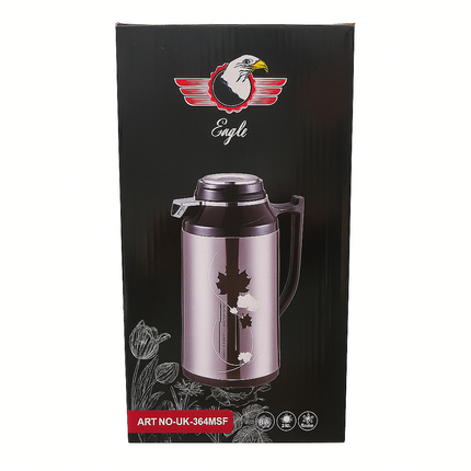Stainless Steel Insulated Hot & Cold Thermos Flask – Floral Design – 1L