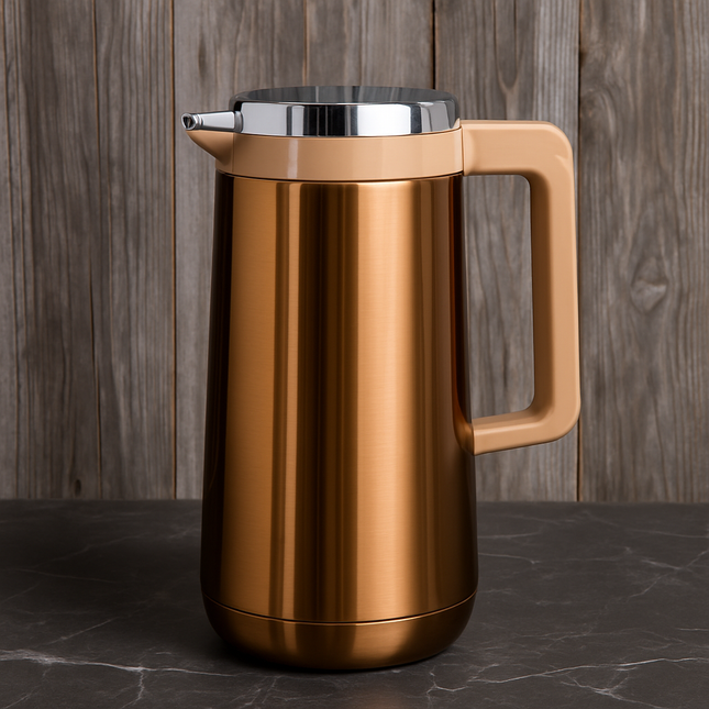 Eagle Vacuum Flask 1.0L – Hot & Cold Thermos – Metallic Bronze Finish