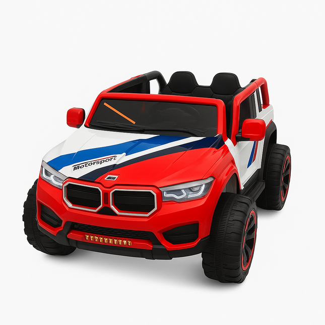 Kids Electric Ride-On Sports Jeep – 12V Battery, LED Lights, Music, Remote Control
