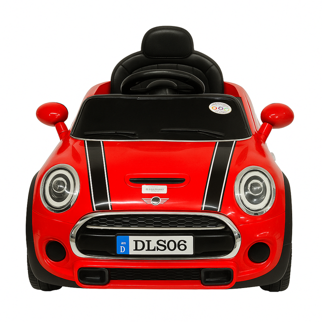 Kids Electric Ride-On Mini Cooper Style Car – 12V Battery