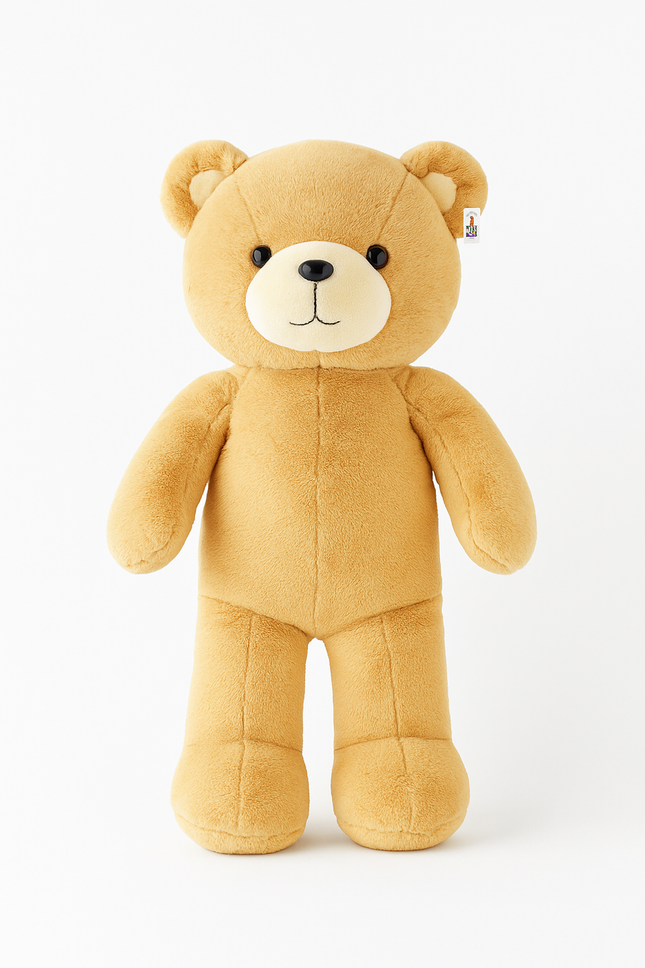 Classic Light Brown Teddy Bear – Soft Cuddly Plush Toy