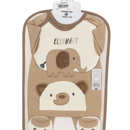 7 Pcs Baby Gift Set (0–6 Months) – Soft Cotton Essentials Box