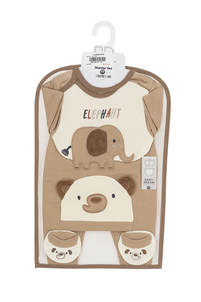 7 Pcs Baby Gift Set (0–6 Months) – Soft Cotton Essentials Box