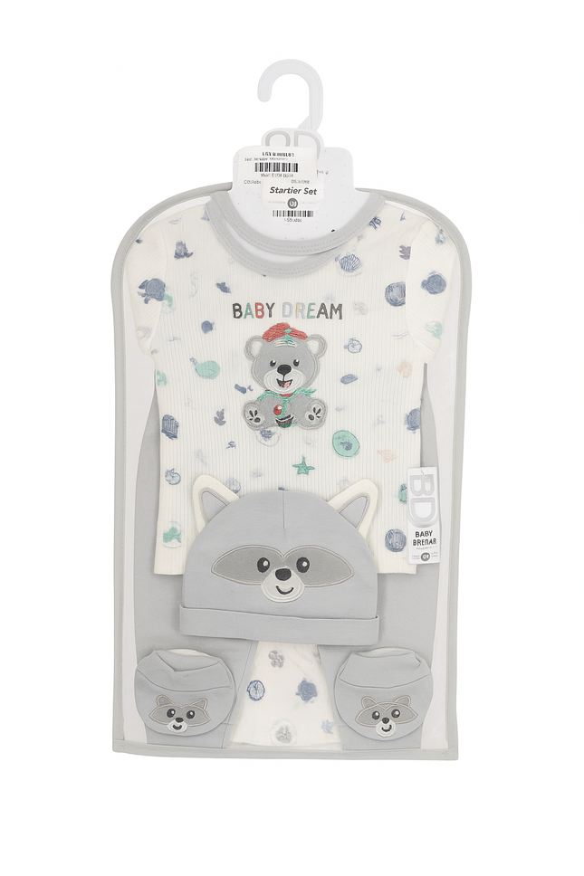 7 Pcs Baby Gift Set (0–6 Months) – Soft Cotton Essential