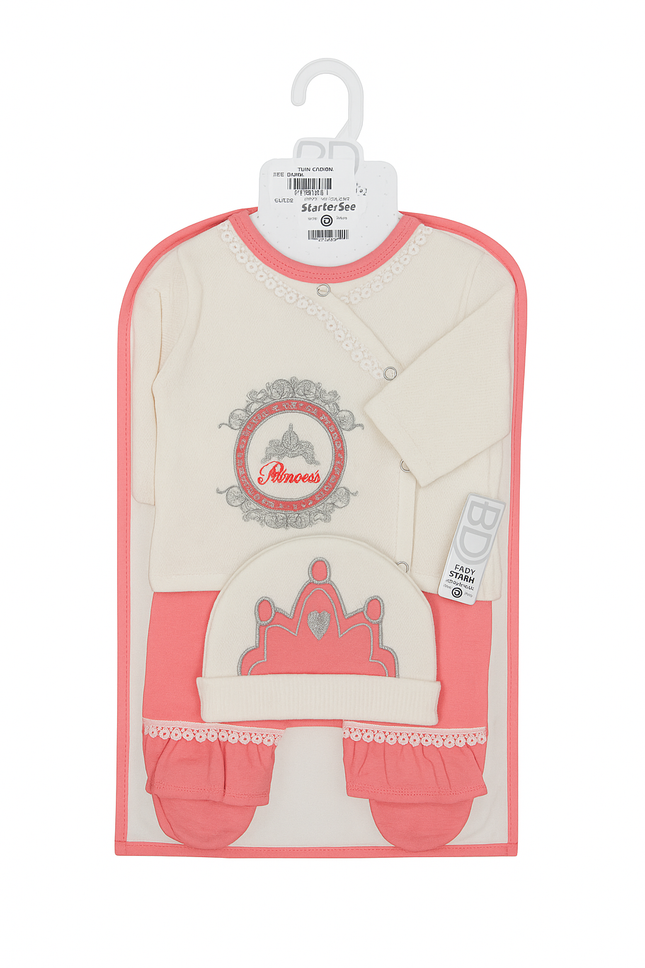 7 Pcs Baby Gift Set (0–6 Months) – Soft Cotton Essential