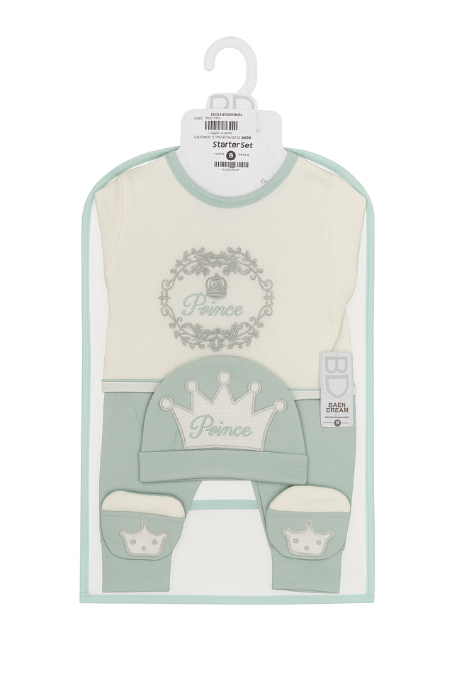 7 Pcs Baby Gift Set (0–6 Months) – Soft Cotton Essential