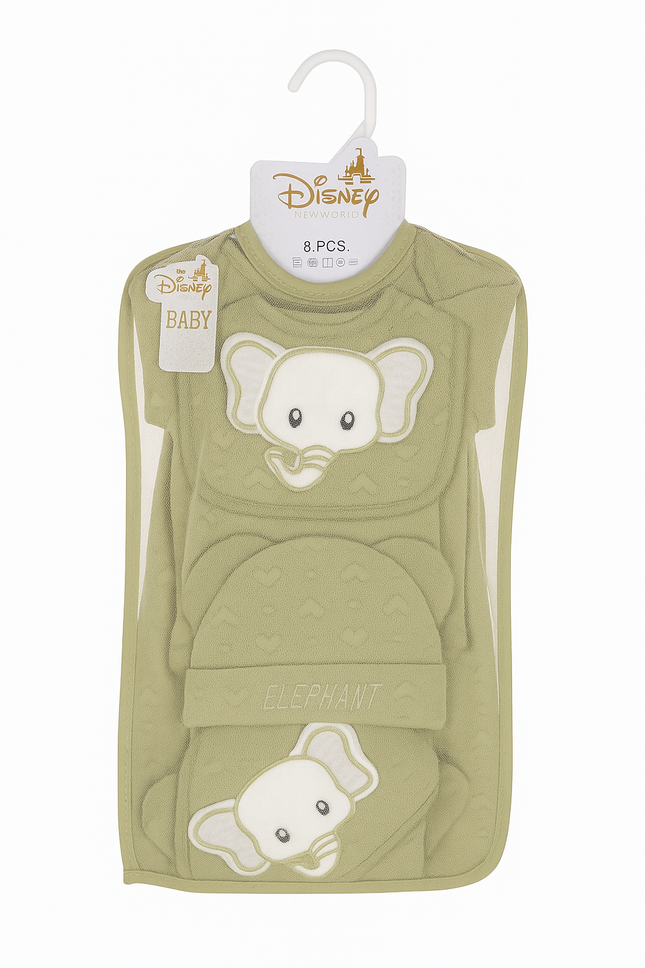 Disney Newborn 8 Pcs Starter Set Suit by Mamalove (0–6 Months) – Soft Cotton