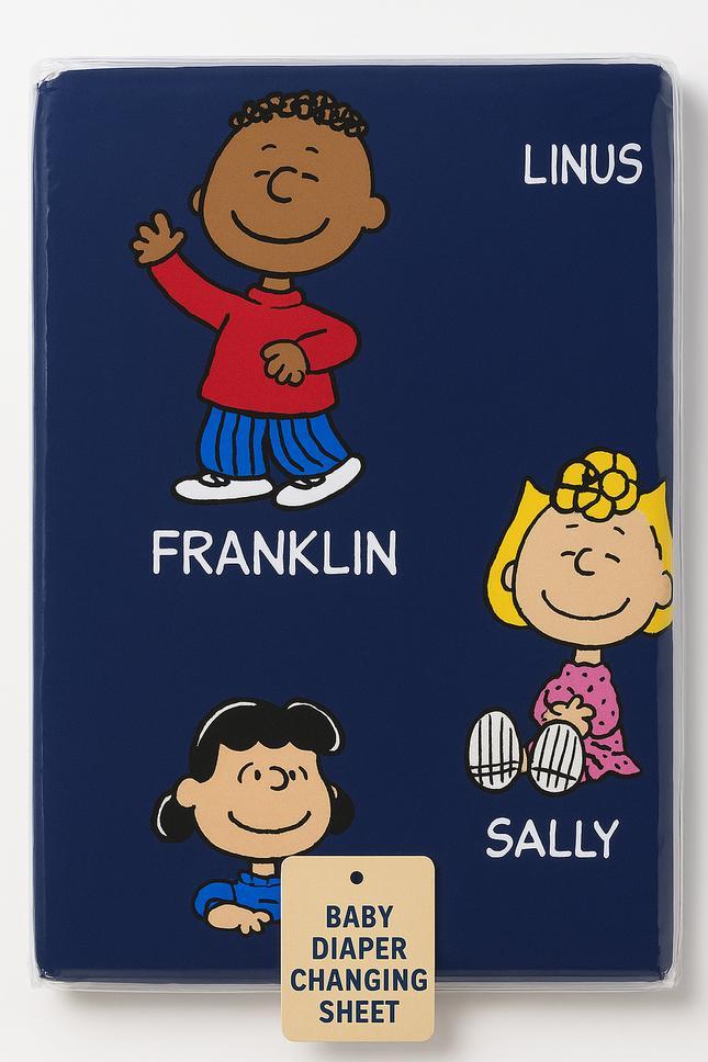 Cute Cartoon Baby Diaper Changing Sheet – Soft, Waterproof & Easy to Clean