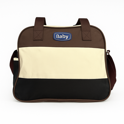 Classic Baby Travel Diaper Bag – Brown, Cream & Dark Brown