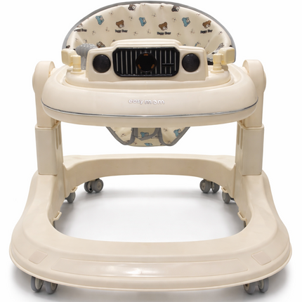Easyman Adjustable Baby Walker with Music Panel & Soft Cushioned Seat