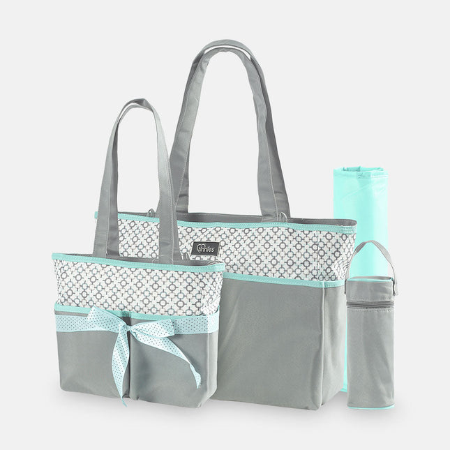 Tinnies Baby Diaper Bag - Set Textured