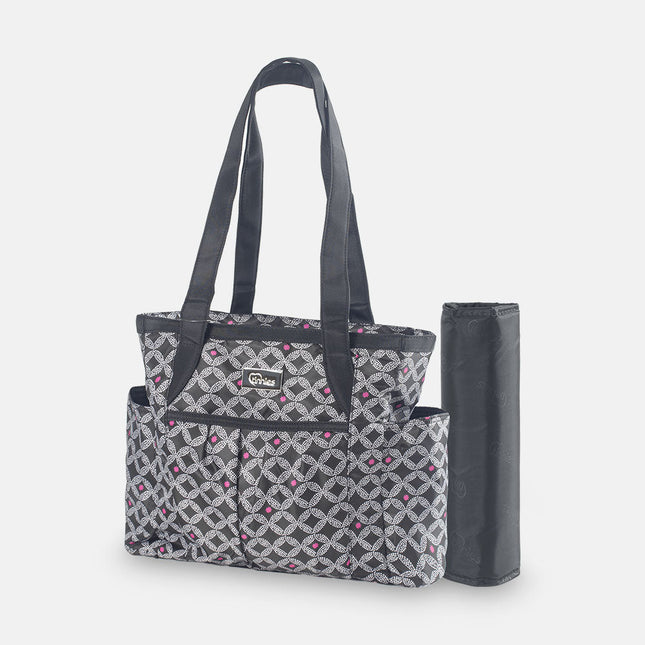 Tinnies Baby Diaper Bag - Black Printed