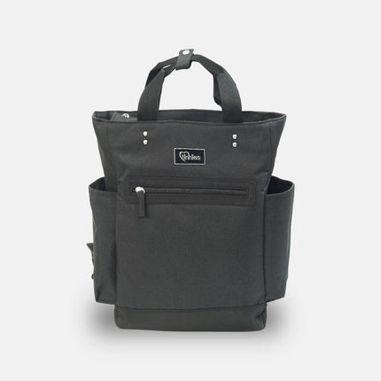 Tinnies Baby Diaper Bag Pack Minimal Textured Black
