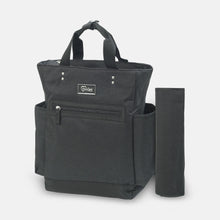 Tinnies Baby Diaper Bag Pack Minimal Textured Black