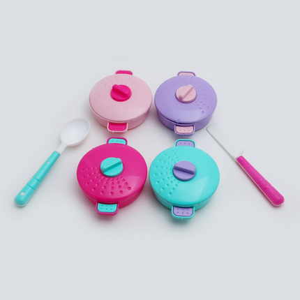 Toy Venture Kitchen Set for Kids – Pretend Cooking Playset (Colorful Pots & Utensils)