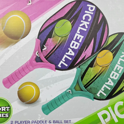 Kids Pickleball Sport Set – Indoor & Outdoor Racket Game with 2 Balls | Fun Exercise Toy for Boys & Girls (3+ Years)