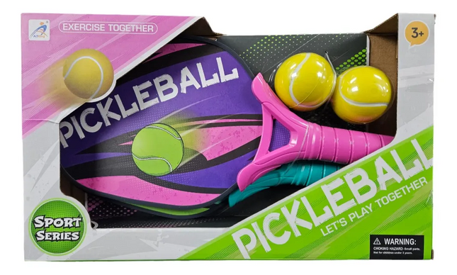 Kids Pickleball Sport Set – Indoor & Outdoor Racket Game with 2 Balls | Fun Exercise Toy for Boys & Girls (3+ Years)