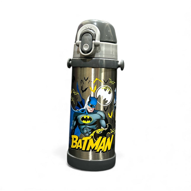 Batman Stainless Steel Water Bottle – Leakproof Kids Thermos