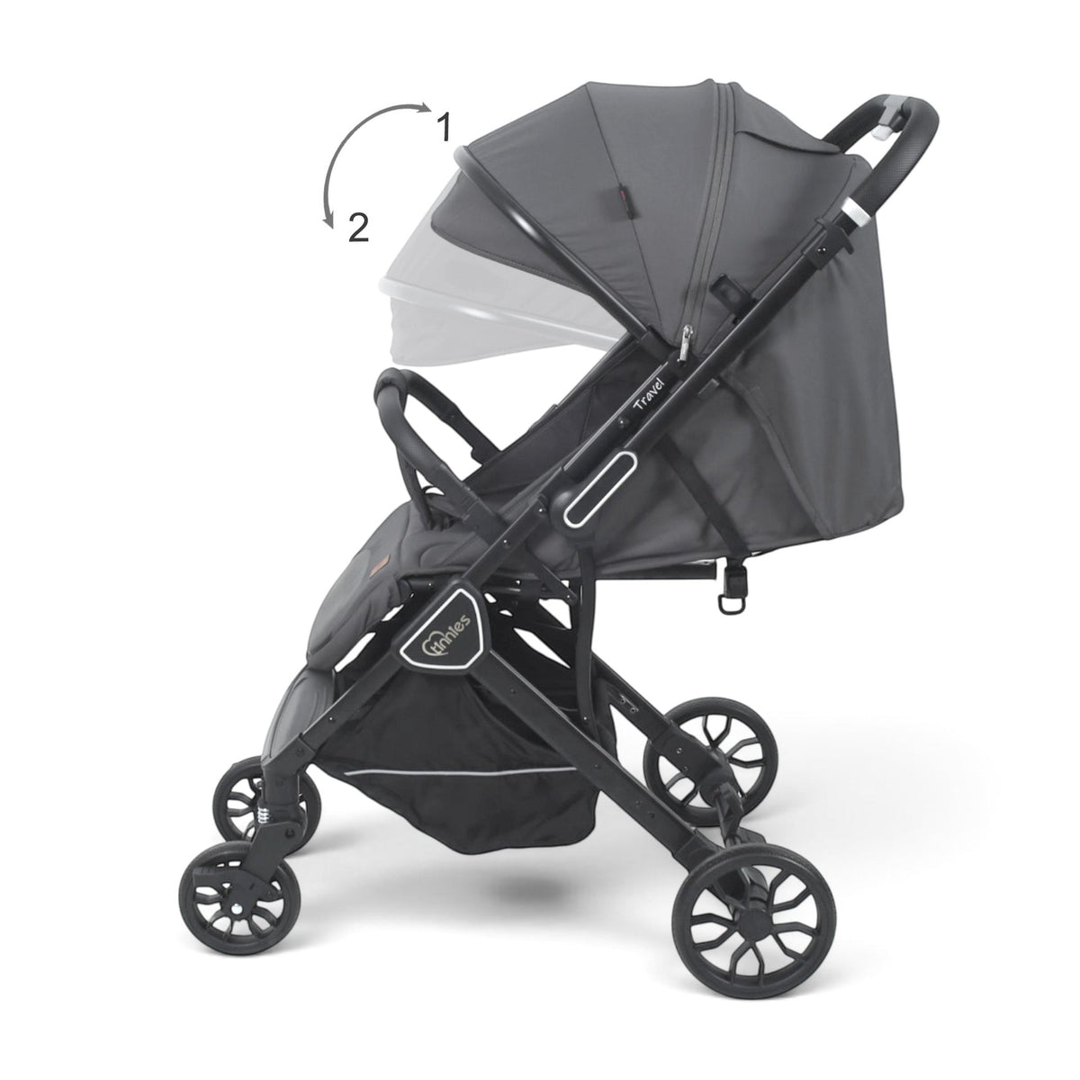 Tinnies Travel Baby Stroller T109 – Grey