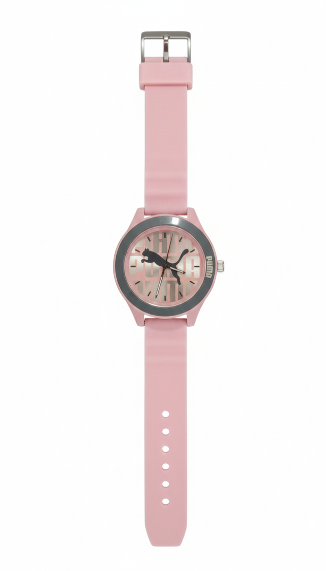Girls Pink Analog Watch – Stylish Silicone Strap | Modern Casual Design