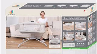 Mastela Dream Starlight Bedside Bassinet Baby Swing electric