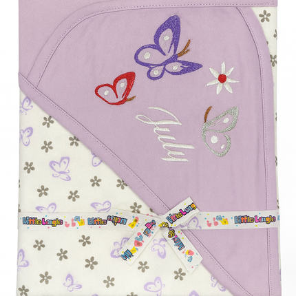 🦋 July Butterfly Dreams – Little Laughs Baby Hooded Towel