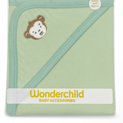 🍐 Wonderchild “Be Healthy” Baby Hooded Towel – Super Soft Comfort