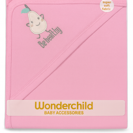 🍐 Wonderchild “Be Healthy” Baby Hooded Towel – Super Soft Comfort
