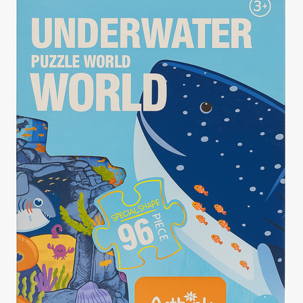 Underwater World Puzzle – 96 Piece Educational Ocean Adventure Puzzle for Kids (Ages 3+) 🌊🐠