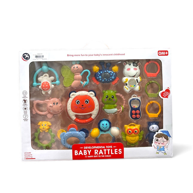 Baby Rattles Toy Set – 12 Pcs Colorful Developmental Toys for Newborns