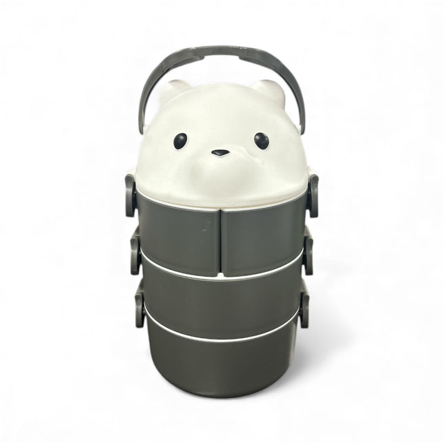 3-Layer Panda Lunch Box – Leakproof Stackable Food Container