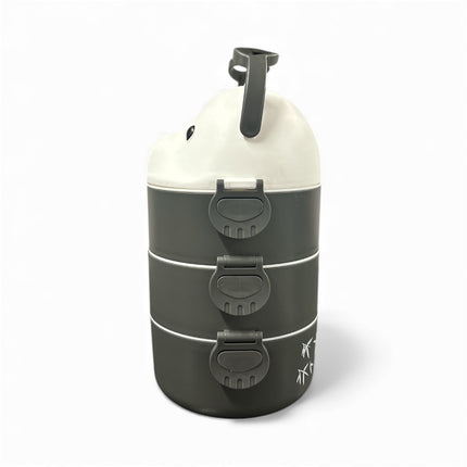 3-Layer Panda Lunch Box – Leakproof Stackable Food Container