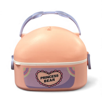 Princess Bear Lunch Box – Cute & Portable Food Container for Kids