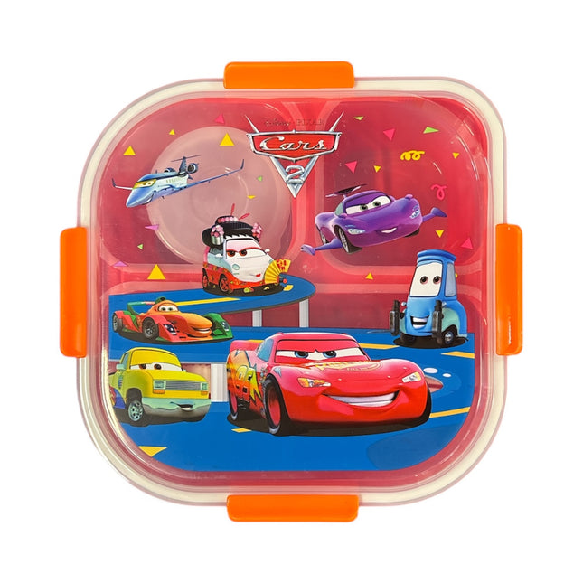 Disney Pixar Cars Lunch Box – Red with Orange Clips