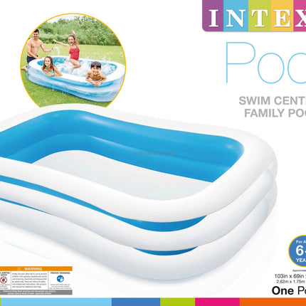 INTEX 8ft x 5.8ft x 22" Swim Center Family Pool