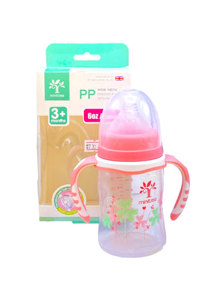 Minitree Baby Feeder Bottle Pink 3m+180ml/6oz