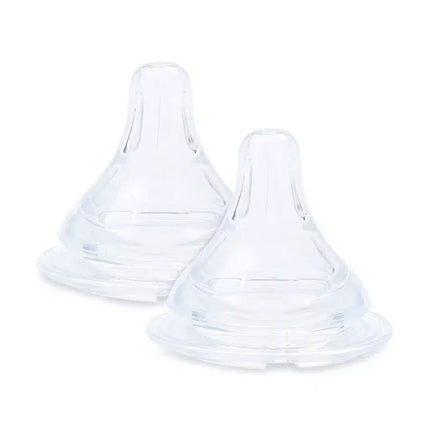 Farlin Silicone Wide-Neck Nipples (Pk-2) 9M+