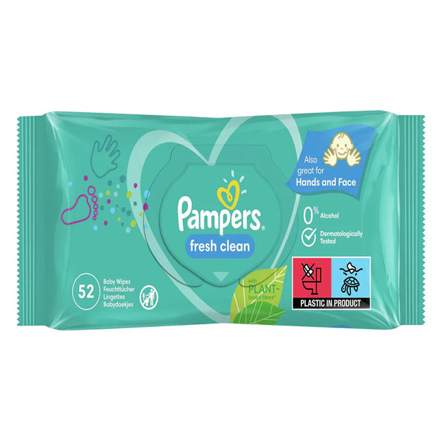 Pamper Baby Wipes 52pcs