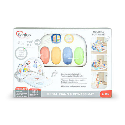 Tinnies Baby Piano Play Gym & Activity Mat Pink (0–36 Months)