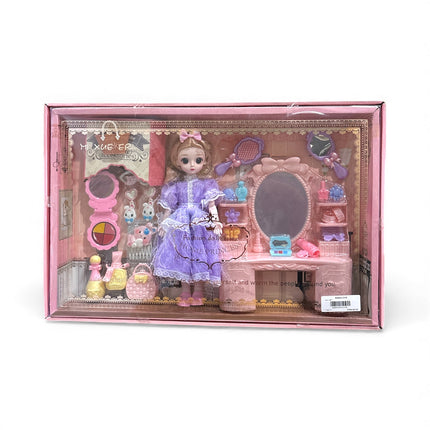 Mixxever Princess Doll with Dressing Table Play Set