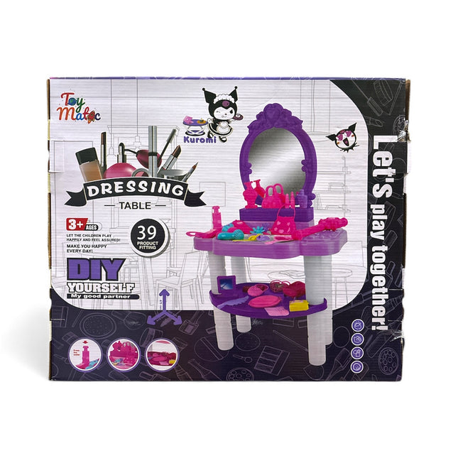 Toy Magic DIY Kuromi Dressing Table Set – 39 Pieces