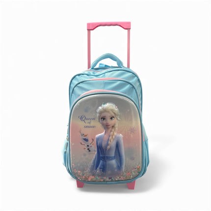 Queen of Snow Trolley School Bag – Frozen-Themed Rolling Backpack
