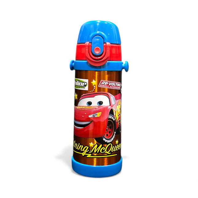Lightning McQueen Stainless Steel Kids Water Bottle – Cars Theme 🚗✨