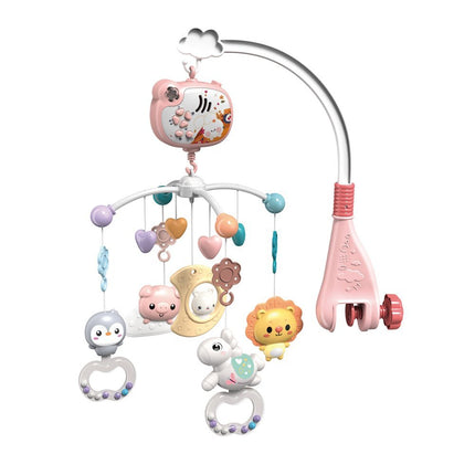 Musical Rotating Baby Crib Mobile with Remote – Cute Animal Bed Bell | Soothing Lights & Music |