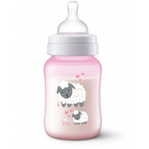 PHILIPS AVENT ANTI-COLIC DECO BOTTLE 260ML PK1 SHEEP (SCF821/14)